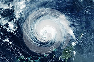 Hurricane, tornado view from space. Elements of this image furnished by NASA