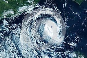 Hurricane, tornado view from space. Elements of this image furnished by NASA