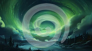 Hurricane Under The Aurora