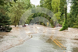 Hurricane Waters Flooding the Land