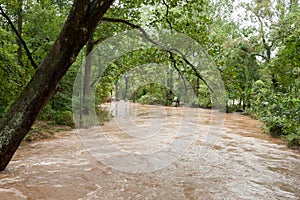 Hurricane Waters Flooding the Land