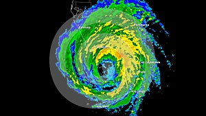 Hurricane Wilma (2005) Landfall Time Lapse