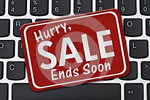 Hurry Sale Ends Soon Sign