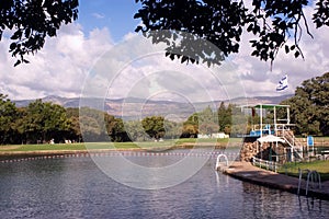 Hurshat Tal national park in the Galilee Israel