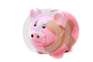 Hurt piggy bank