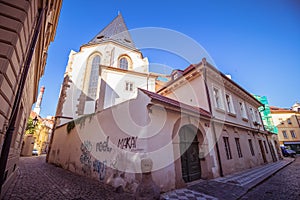 Hus Husova Street in Prague, Czech Republic