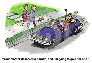 Husband Honors Wife With A Parade