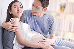 The husband trying to reconcile with his wife, Asian women are pregnant