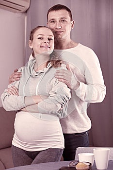 Husband and wife expecting child