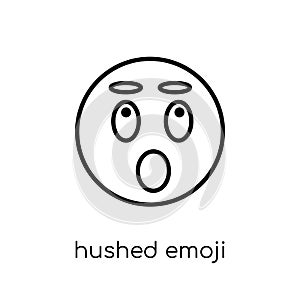 Hushed emoji icon from Emoji collection.