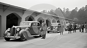 Hustling Gas Station. Cars Eagerly Waiting in Line for Swift and Efficient Fueling Process