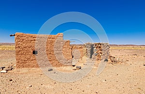 Hut Berber in the Sahara desert