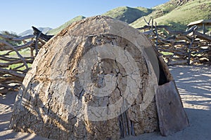 Hut of the Himba Tribe in Namibia