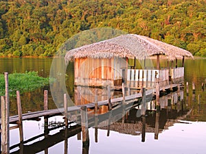 Hut in the lake