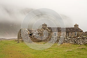 Hut on an Orkney island photo