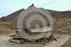 Hut of the poor natives, Mozambique photo