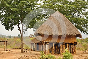 Hut of the poor natives, Mozambique photo