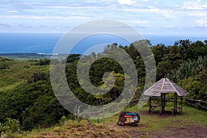 Hut and Rock Sign