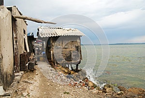 Hut by the sea photo