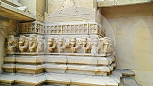 Hutheesing na dera elephant stone statue. Jain derasar ahmedabad.