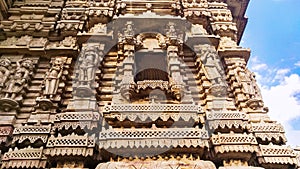 Hutheesing na dera stone statue. Jain derasar ahmedabad.