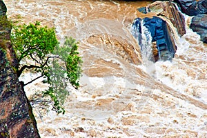 Hutiao gorge(Hutiaoxia) water fall