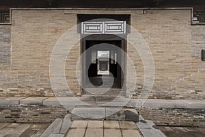 Hutong courtyard wooden door
