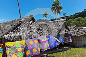 Huts at Champagne Bay, Vanuatu