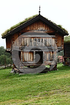 Huts in europe village