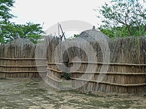 huts made of hay in africa