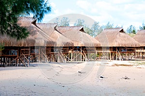 Huts in mozambique