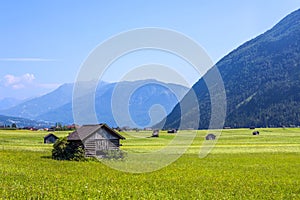 Huts for storing materials and hay