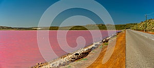 Hutt Lagoon Pink Lake in Western Australia