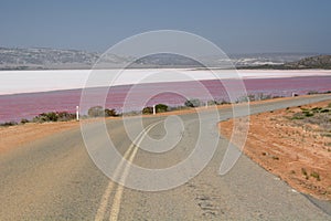 Hutt Lagoon. Port Gregory. Western Australia. Australia