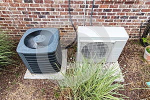 HVAC Air Conditioner Compressor and a Mini-split system together