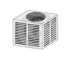 HVAC Condenser Unit Illustration