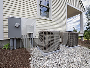 HVAC heating and air conditioning units photo