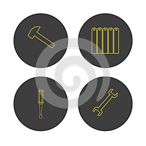 Hvac and heating repair tools logo