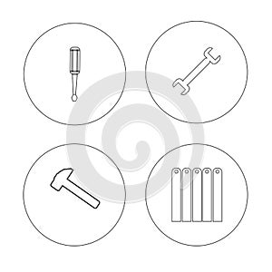 Hvac and heating repair tools logo