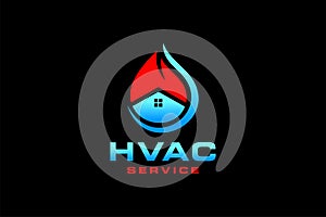 HVAC icons. Heating, ventilating and air conditioning symbols