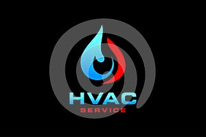 HVAC icons. Heating, ventilating and air conditioning symbols