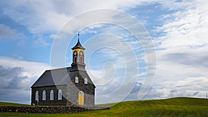 Hvalsneskirkja Church in Reykjanes, Iceland