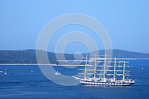Hvar-Cruising with sailing boat on the Adriatic se