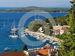 Hvar harbor,Croatia