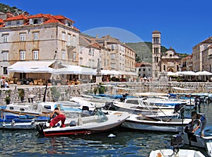 Hvar Town harbor, Croatia