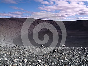 Hverfjall crater, Iceland photo