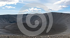 Hverfjall volcanic crater in Iceland