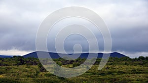 Hverfjall volcanic crater at Myvatn lake