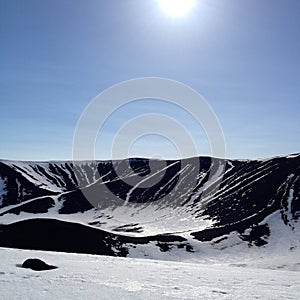 Hverfjall Volcano Crater