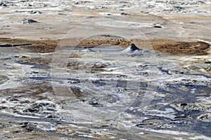 Hverir geothermal area in Iceland.